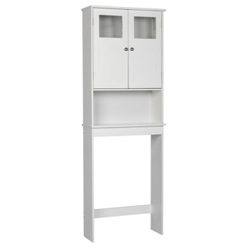  白色 油漆面密度板 双门 马桶柜 浴室立柜 N201