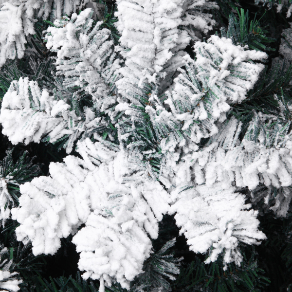 6ft 绿色植绒 1202枝头 自动树结构 PVC材质 圣诞树 N101-54