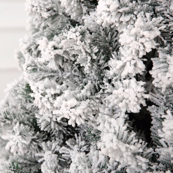 6ft 绿色植绒 250灯 暖白双色8模式 928枝头 自动树结构 PVC材质 圣诞树 美规 N101-56