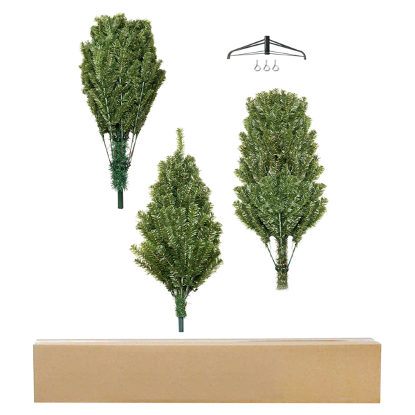 7.5ft 绿色 1450枝头 自动树结构 PVC材质 圣诞树 N101-25