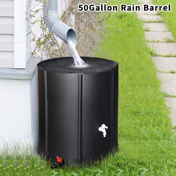  50gal 黑色 PVC 可折叠 集雨桶-15