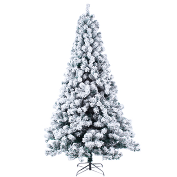 6ft 绿色植绒 550灯 暖色8模式 1202枝头 自动树结构 PVC材质 圣诞树 美规 N101