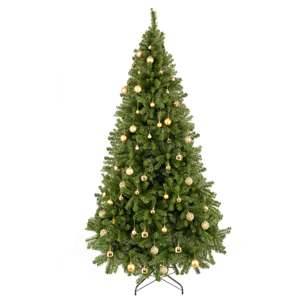 7.5ft 绿色 1450枝头 自动树结构 PVC材质 圣诞树 N101-32