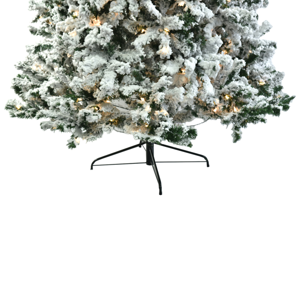 6ft 绿色植绒 250灯 暖白双色8模式 928枝头 自动树结构 PVC材质 圣诞树 美规 N101-43