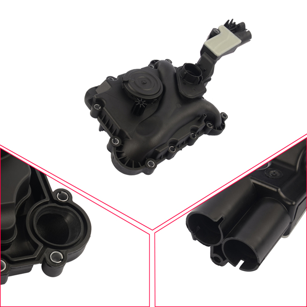 油水分离器 Crankcase Vent Valve Oil Separator For Audi Q5 A6 C6 A5 Q7 3.0L 06E103547AC-7