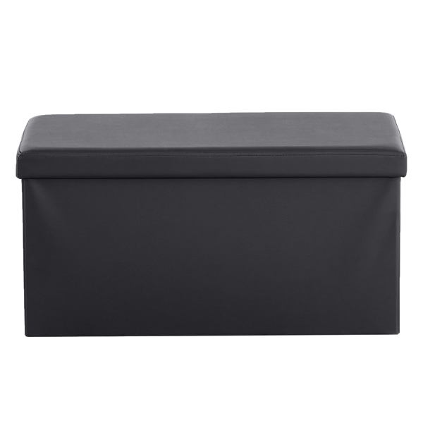  光面 PVC 密度板 可折叠储物 脚凳 GB-英标 76*38*38cm 黑色PVC-1 N201-BQ-3