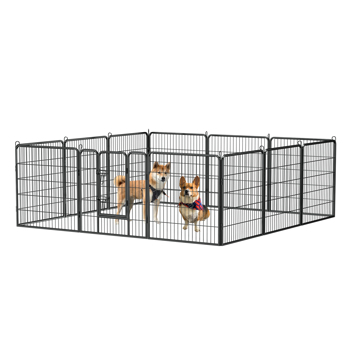 32英寸12面板户外重型围栏，临时宠物围栏