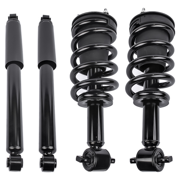 减震器 Front Complete Strut Assys + Rear Shock Absorbers Set of 4 For Chevrolet Silverado 1500 GMC Sierra 1500 4WD 2014-2018 239112 345074 911533-1