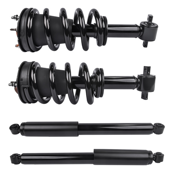 减震器 Front Complete Strut Assys + Rear Shock Absorbers Set of 4 For Chevrolet Silverado 1500 GMC Sierra 1500 4WD 2014-2018 239112 345074 911533-4