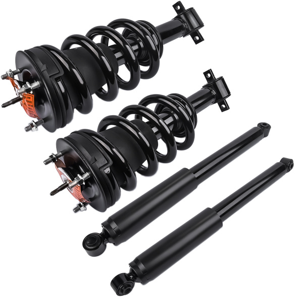 减震器 Front Complete Strut Assys + Rear Shock Absorbers Set of 4 For Chevrolet Silverado 1500 GMC Sierra 1500 4WD 2014-2018 239112 345074 911533-6