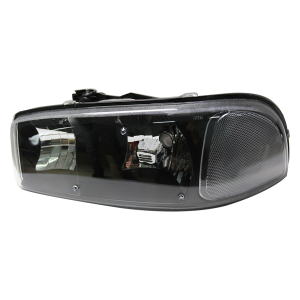 大灯总成-99-06 GMC sierra Halogen Headlamp Black-7