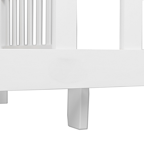  单层竖板带两侧护栏 白色 135*75*62.5cm 木床 松木 儿童 N201替换编码：98026167-9