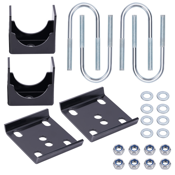 下降翻转套件6" Rear Axle Drop Flip Kit W/ U-Bolts For Dodge Ram D100 D150 Ramcharger 2WD 1972-1993-2