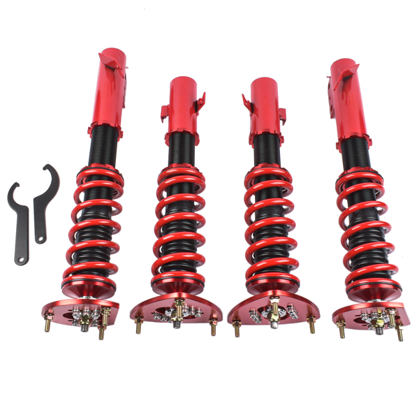 一部改装减震器 Coilovers Suspension Lowering Kit For Subaru Impreza 1993-2001 WRX GC8 Adjustable Height-4