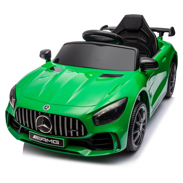 Mercedes-Benz 双驱 12.00 4.5Ah 跑车 带2.4G遥控 绿色 AMG GTR-2