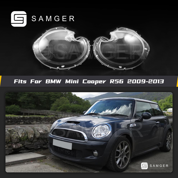 一对汽车前大灯透镜罩，适用于 2009-2013 年款宝马迷你 R56 Cooper掀背车【周末无法发货，谨慎下单】-1