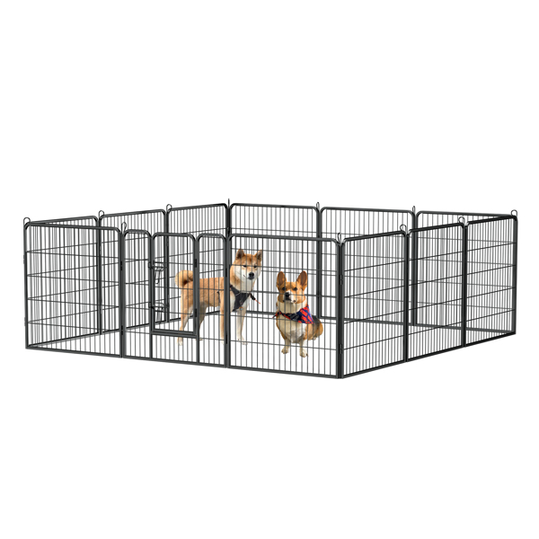 32英寸12面板户外重型围栏，临时宠物围栏-1