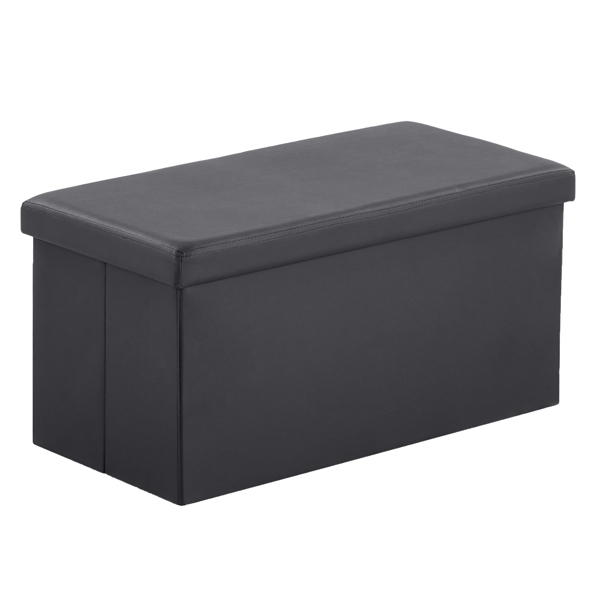 光面 PVC 密度板 可折叠储物 脚凳 GB-英标 76*38*38cm 黑色PVC-1 N201-BQ-1