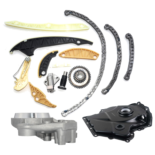 时规链条套装 Timing Chain Kit, Engine Cover, Solenoid Kit for VW Jetta GTI Audi A4 Q5 TT 2.0L 06H109467N-6
