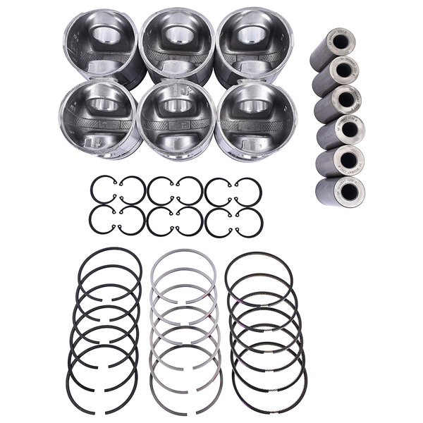 活塞套装 6× STD Standard Pistons Set For Dodge Cummins 6BT 5.9L 12V 1994-1998 3928673-7