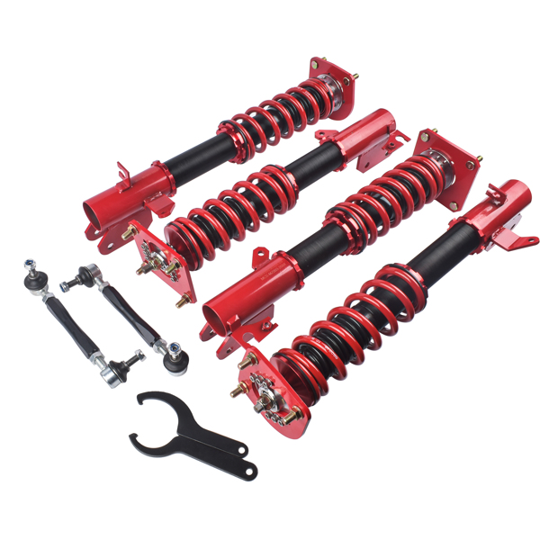 一部改装减震器 Coilovers Suspension Lowering Kit For Mazda 323 Protege 1999-2003 Ford Activa Lynx Adjustable Height-12