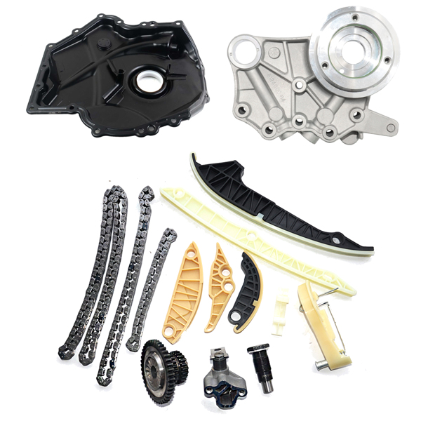 时规链条套装 Timing Chain Kit, Engine Cover, Solenoid Kit for VW Jetta GTI Audi A4 Q5 TT 2.0L 06H109467N-5