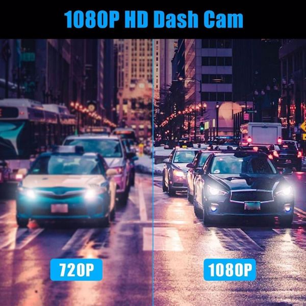 车载双镜头行车记录仪高清 1080P 前/后/内录像机摄像头 G 传感器-4