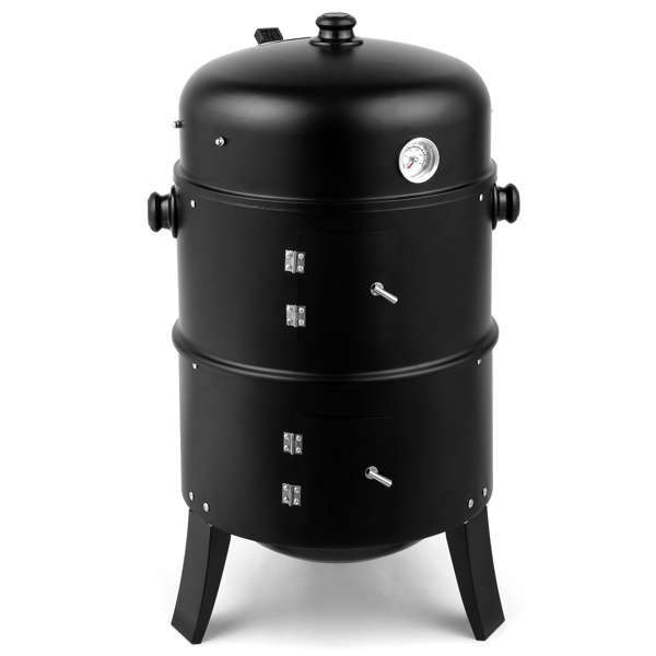  80*41*48cm 黑色 烟熏炉 铁喷塑 碳烤炉-4