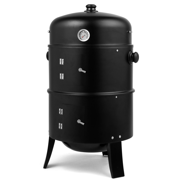 80*41*48cm 黑色 烟熏炉 铁喷塑 碳烤炉-2