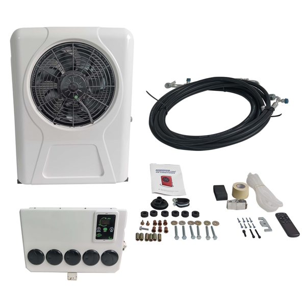 驻车空调 12V Air Conditioner Kit Universal 12000 BTU fit for Semi Trucks Bus RV Caravan 60A-80A 960W-2