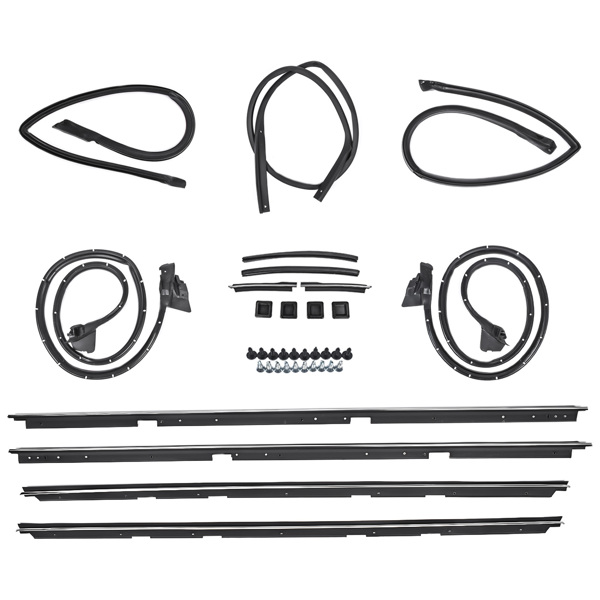 密封条 17Pcs Door Tailgate Weatherstripping Seal Kit For Chevy El Camino GMC Caballero 1978-1987 2135478-4