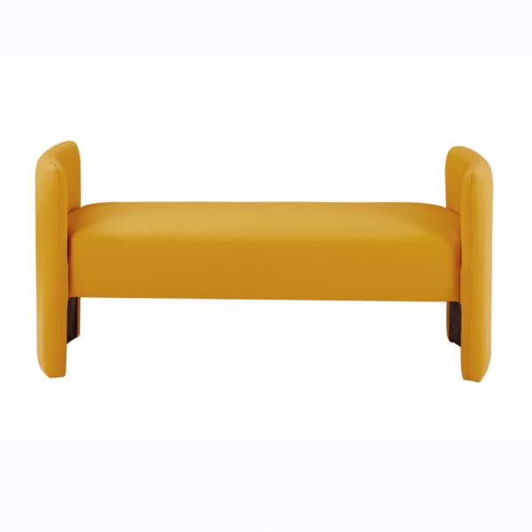 黄色，猫爪布卧室休闲长方形沙发凳-4