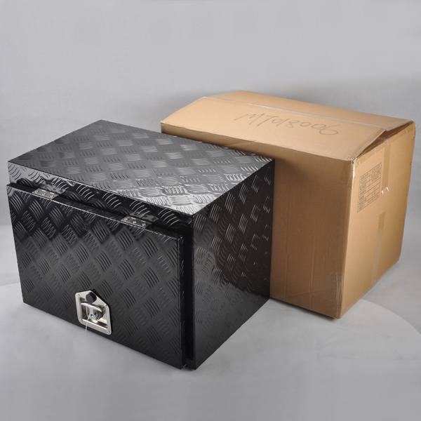 Aluminum Tool Box Black,size24"*17"*18",pattern5,single lock,double chainMT018006（禁售temu&亚马逊）(不支持无理由退货)-1