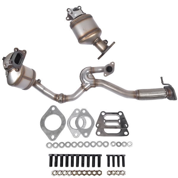  三元催化器 Front Catalytic Converter & Flex Pipe for Cadillac SRX 3.0L V6 2010-2011 10H41324 10H41323-5