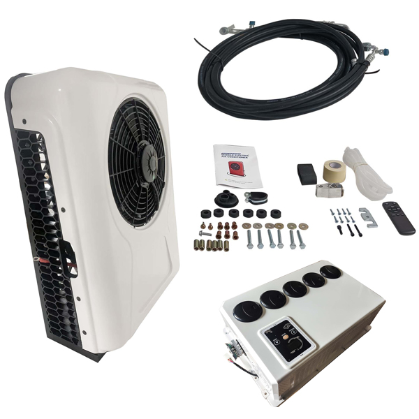 驻车空调 12V Air Conditioner Kit Universal 12000 BTU fit for Semi Trucks Bus RV Caravan 60A-80A 960W-4