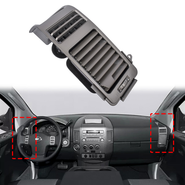 空调出风口 A/C Air Vent Grille Dash Right Side Gray for Nissan Armada/Pathfinder Armada/Titan INFINITI QX56 2004-2006 684207S000-1