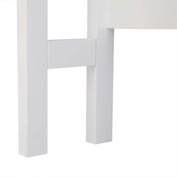  白色 油漆面密度板 三胺贴面刨花板 双门 带叉造型  马桶柜 浴室立柜 N201（门把手随机）-76