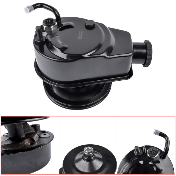 转向助力泵 Power Steering Pump w/ Single Groove Pulley for Chevy Camaro Chevelle Nova Pontiac Firebird Buick Skylark 1970-1974 JM2000B-1