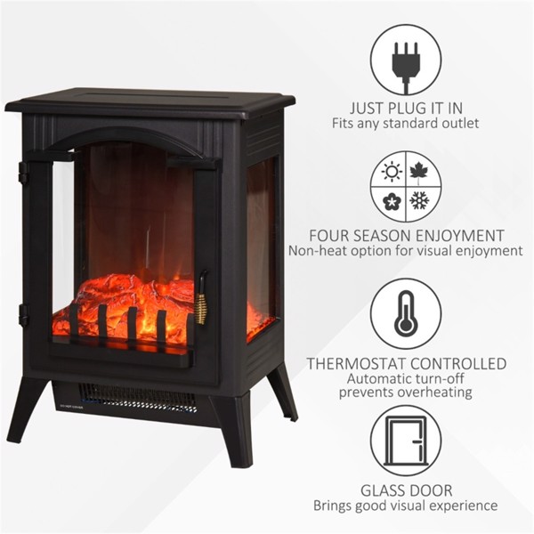 750W / 1500W 23“电炉，独立式壁炉加热器 （ Amazon Shipping）（WalMart禁售）（周末不发货）-7