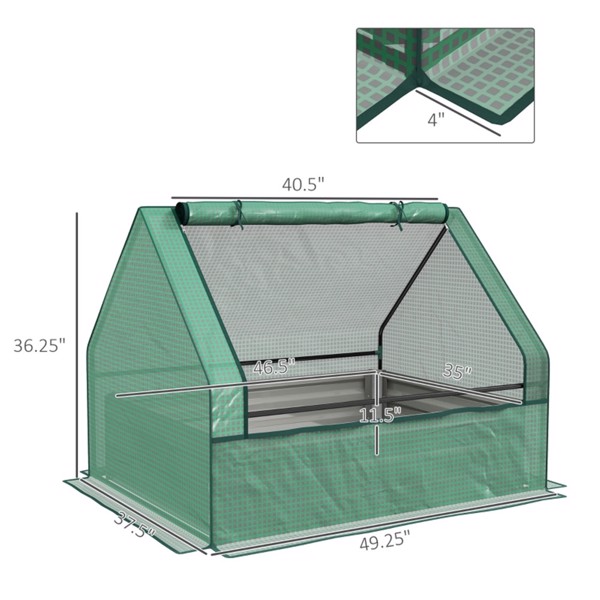 mini 温室棚-  绿色和银色 （Swiship-发货）（WalMart禁售）-2
