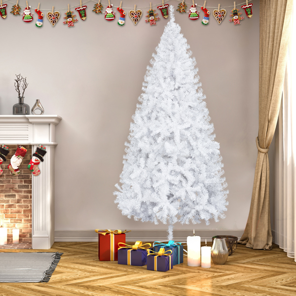  7ft 白色 1200枝头 PVC材质 圣诞树 CT0WH7 S101 欧洲-6