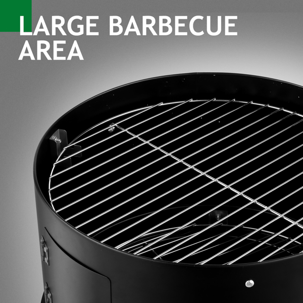  80*41*48cm 黑色 烟熏炉 铁喷塑 碳烤炉 欧洲 N001-22