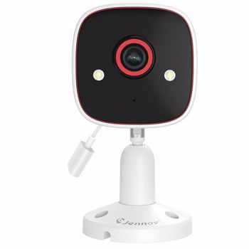 Jennov Mini 2K 3MP WiFi 智能家居室外安防摄像机 移动侦测无线双向音频防水彩色夜视智能报警墙壁插入式 CCTV