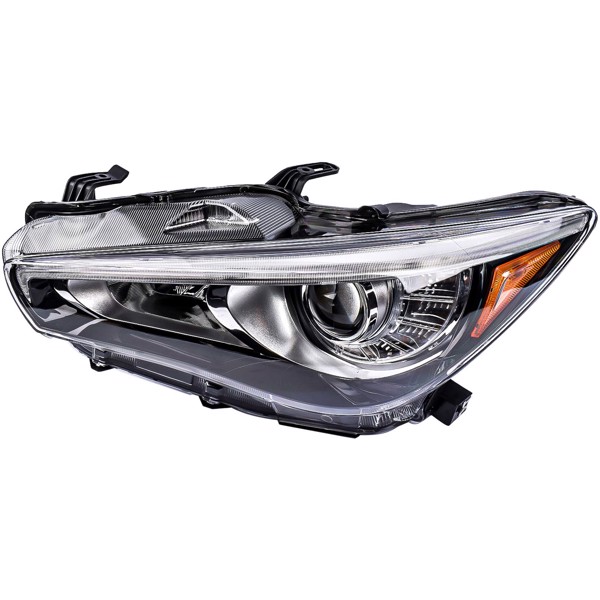  汽车大灯 Full LED Headlight Headlamp W/ Bulb Front Left Driver Side For Infiniti Q50 Sedan 2014-2017 IN2502157 260604HB0B-8