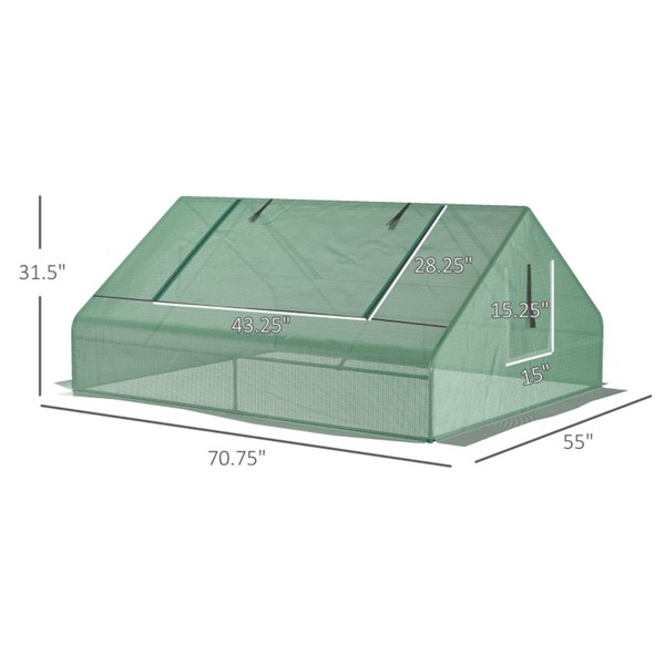 mini 温室棚- 绿色 （Swiship-发货）（WalMart禁售）-2
