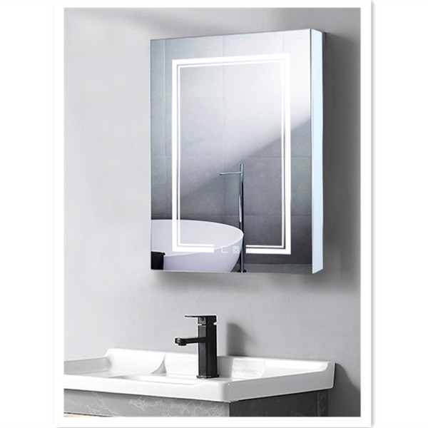 【FCH】LED浴室壁柜 单门浴室镜柜 白色-11