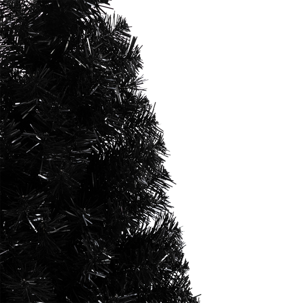  6ft 黑色 1600枝头 PVC材质 圣诞树 CT0BK6 S201 美国--替换编码：	36564136-20