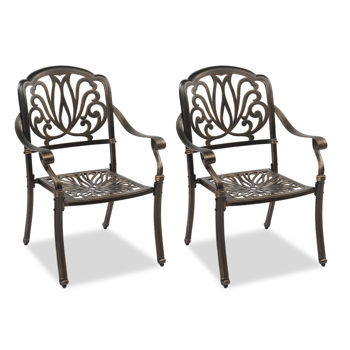  2pcs 古铜色  铸铝单椅