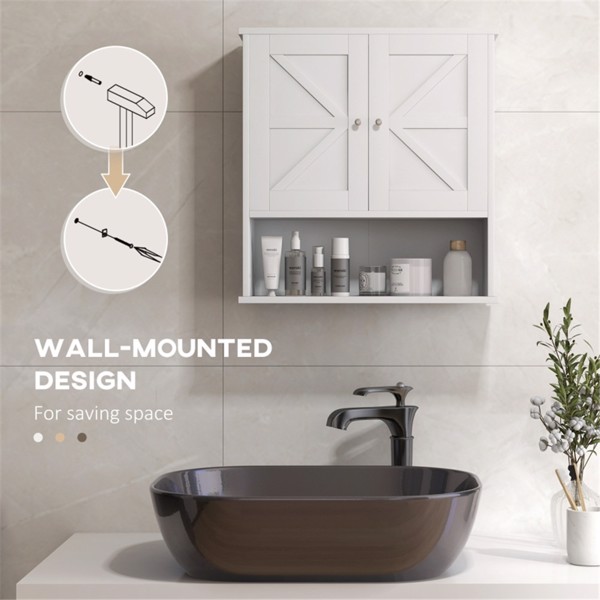 浴室柜/壁柜 -白色 （Swiship-发货）（WalMart禁售）-5