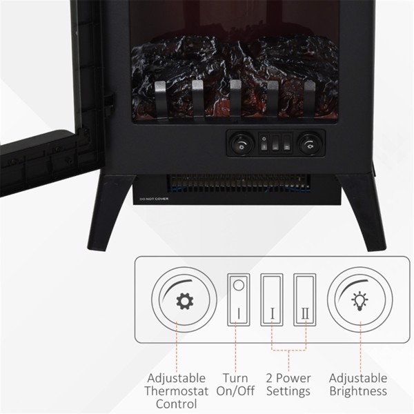 750W / 1500W 23“电炉，独立式壁炉加热器 （ Amazon Shipping）（WalMart禁售）（周末不发货）-6